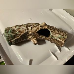 Aquarium decor, mini log, ceramic